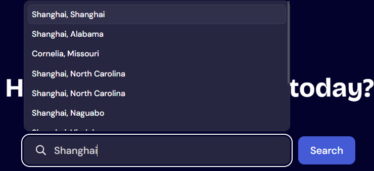 The popover above the textbox